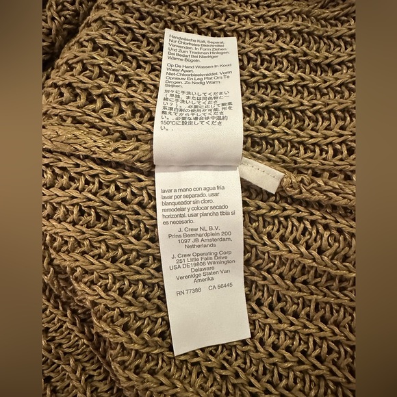 J. Crew Women’s Relaxed-Fit Linen Beach Pullover Sweater In Tan Size Small - Picture 8 of 9